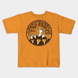 Hedgehog Mushroom Kids T-Shirt